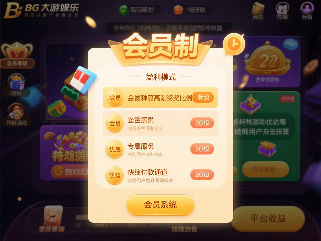 会员系统与增值服务
BG大游娱乐引入了“会员制”